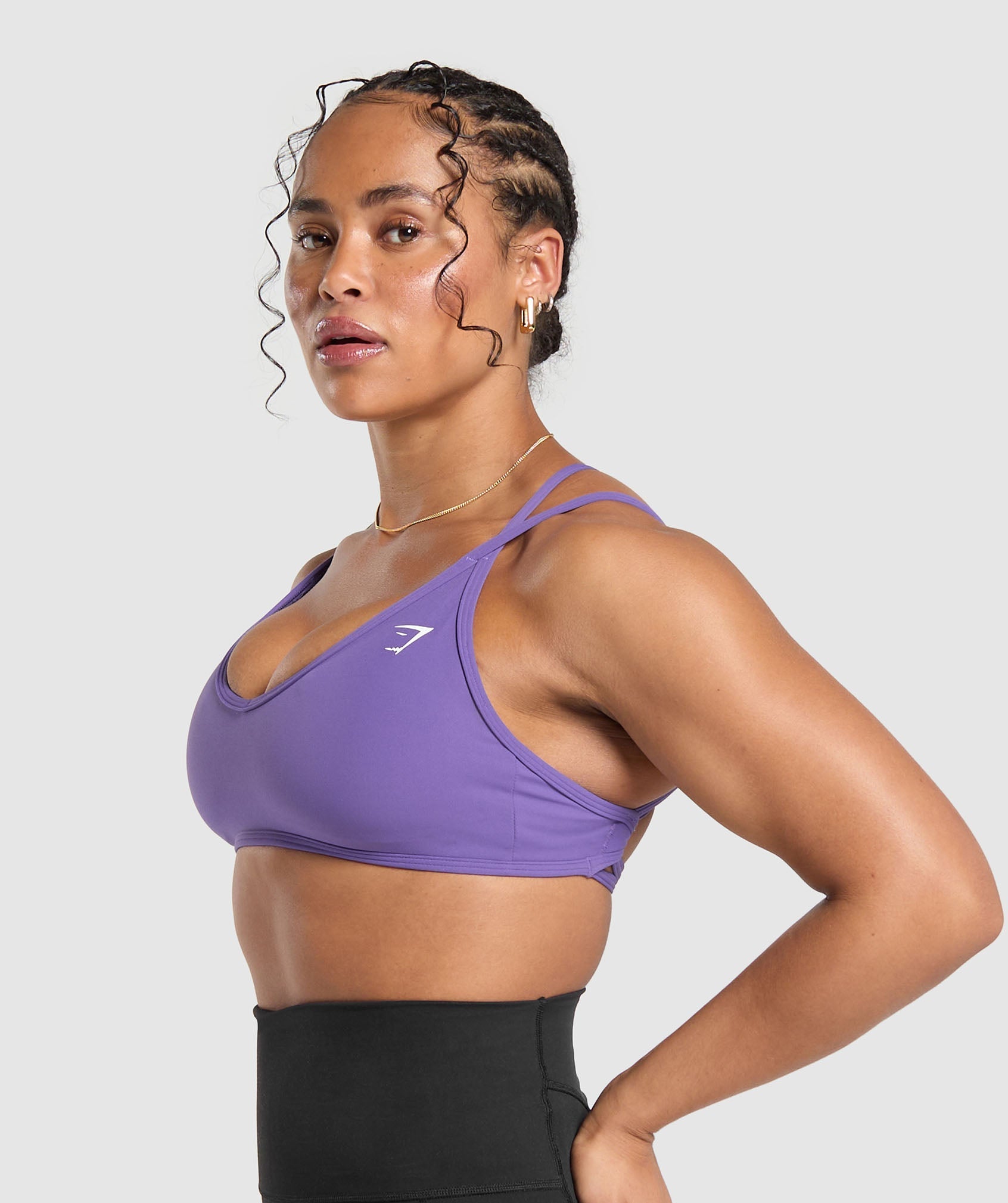 Back Gains Sports Bra - Stellar Purple