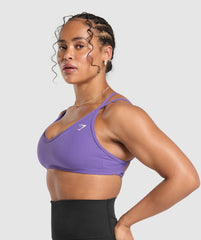 Back Gains Sports Bra - Stellar Purple