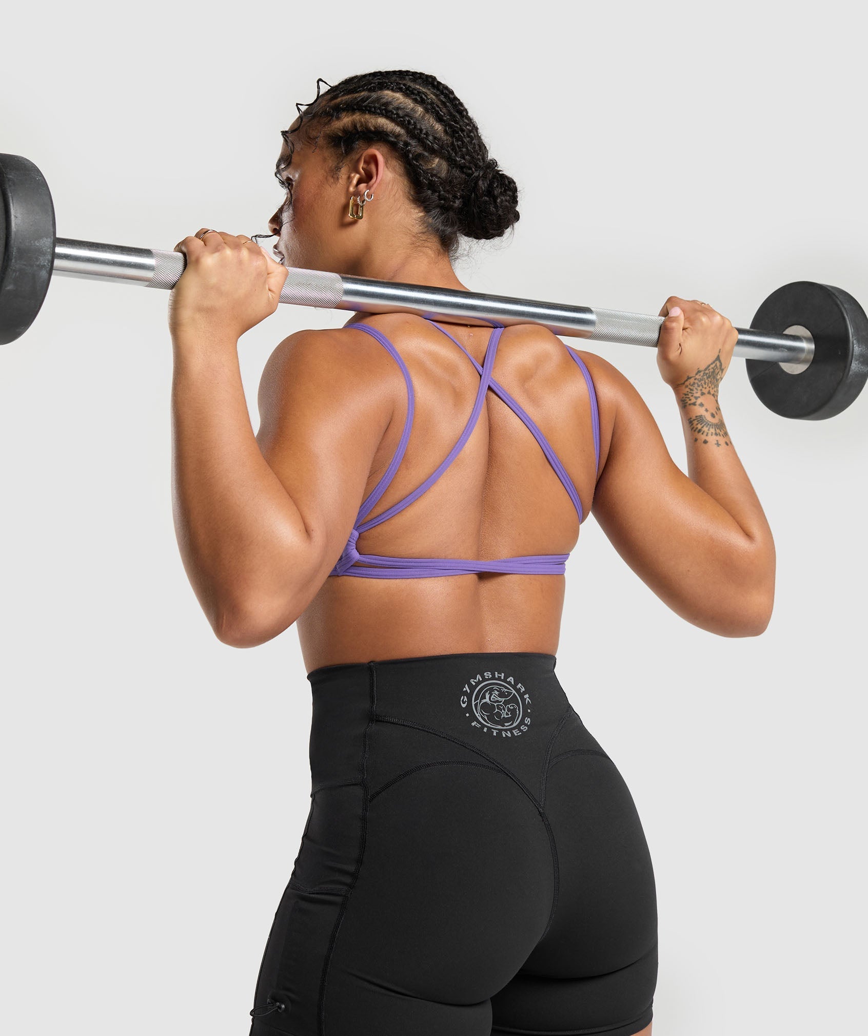 Back Gains Sports Bra - Stellar Purple