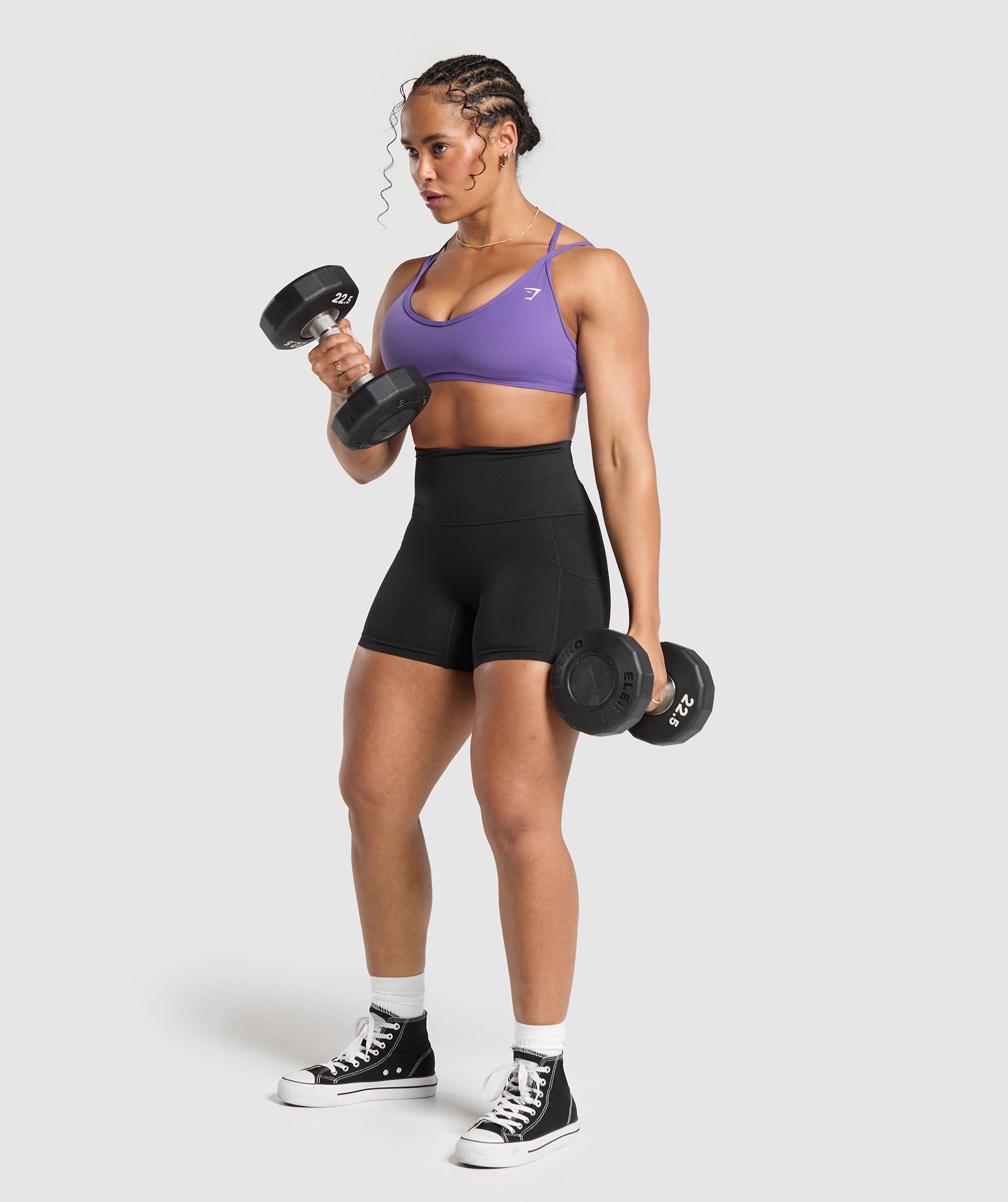 Back Gains Sports Bra - Stellar Purple