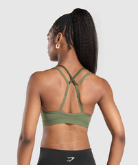 Double Up Sports Bra - Core Olive/Winter Olive