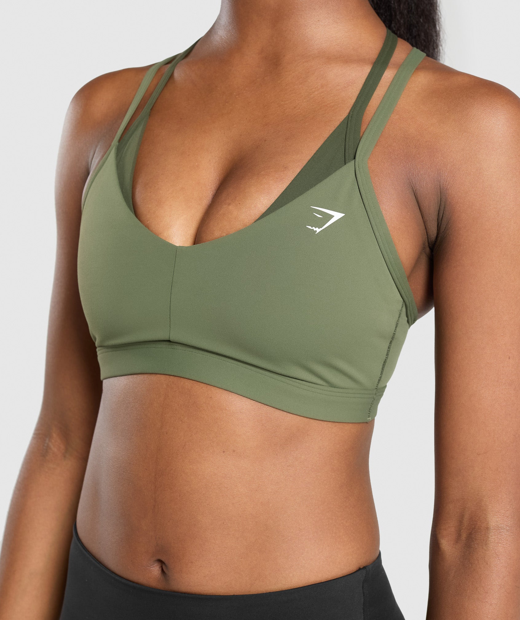 Double Up Sports Bra - Core Olive/Winter Olive