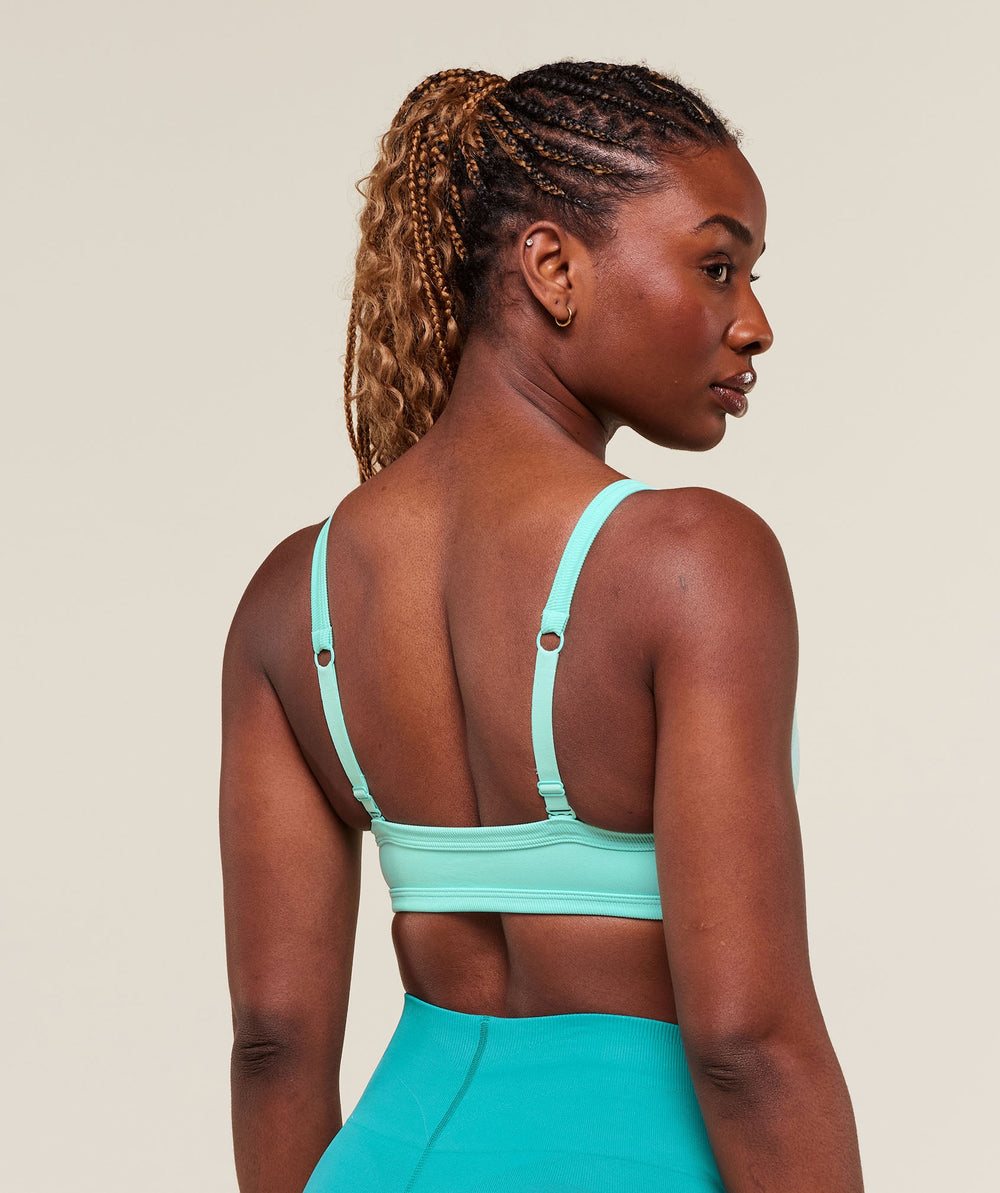 Energised Seamless Sports Bra - Pop Turquoise