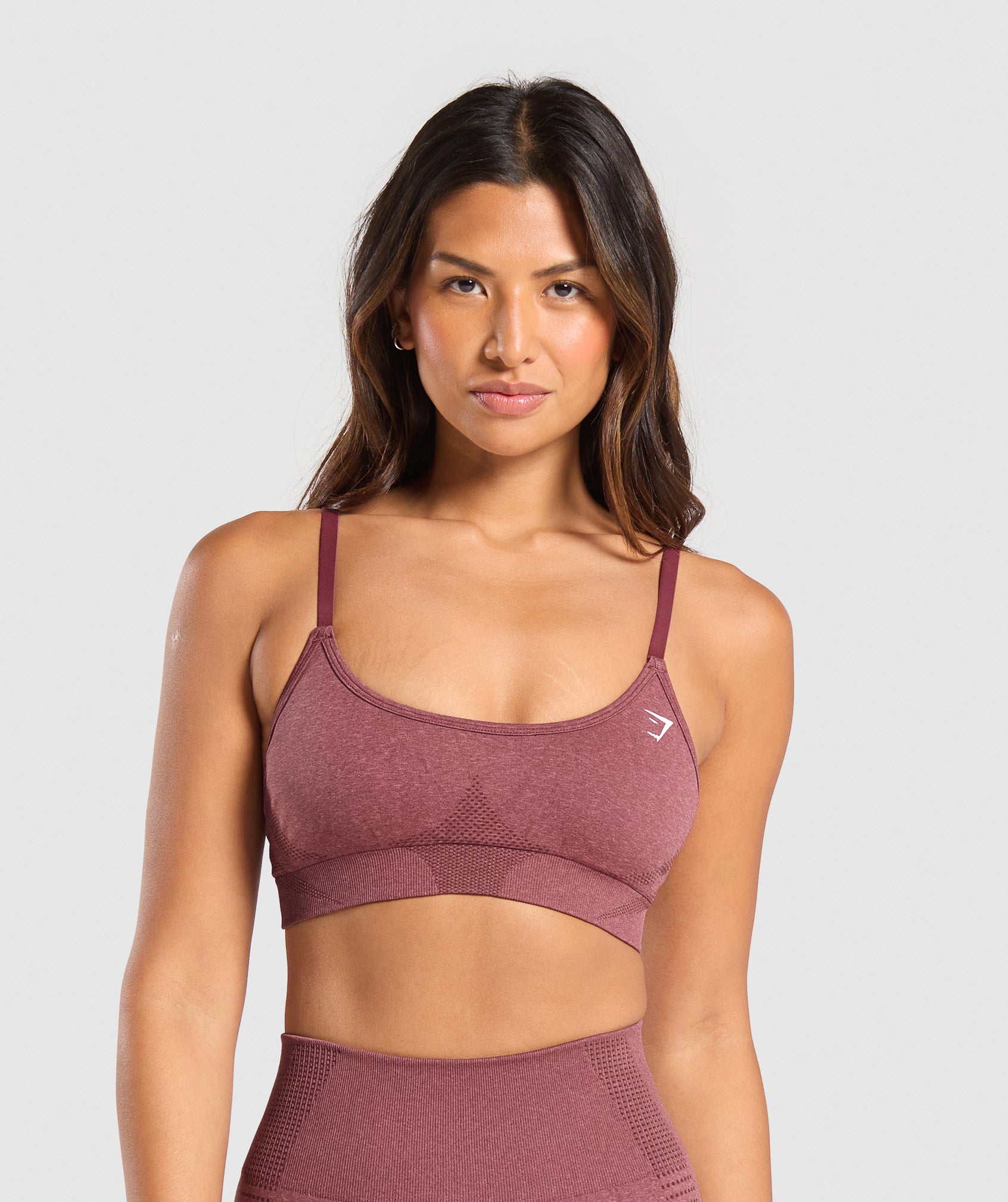 Vital Sports Bra - Burgundy Pink Marl