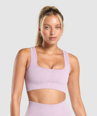 Corset Seamless Sports Bra - Warm Lilac
