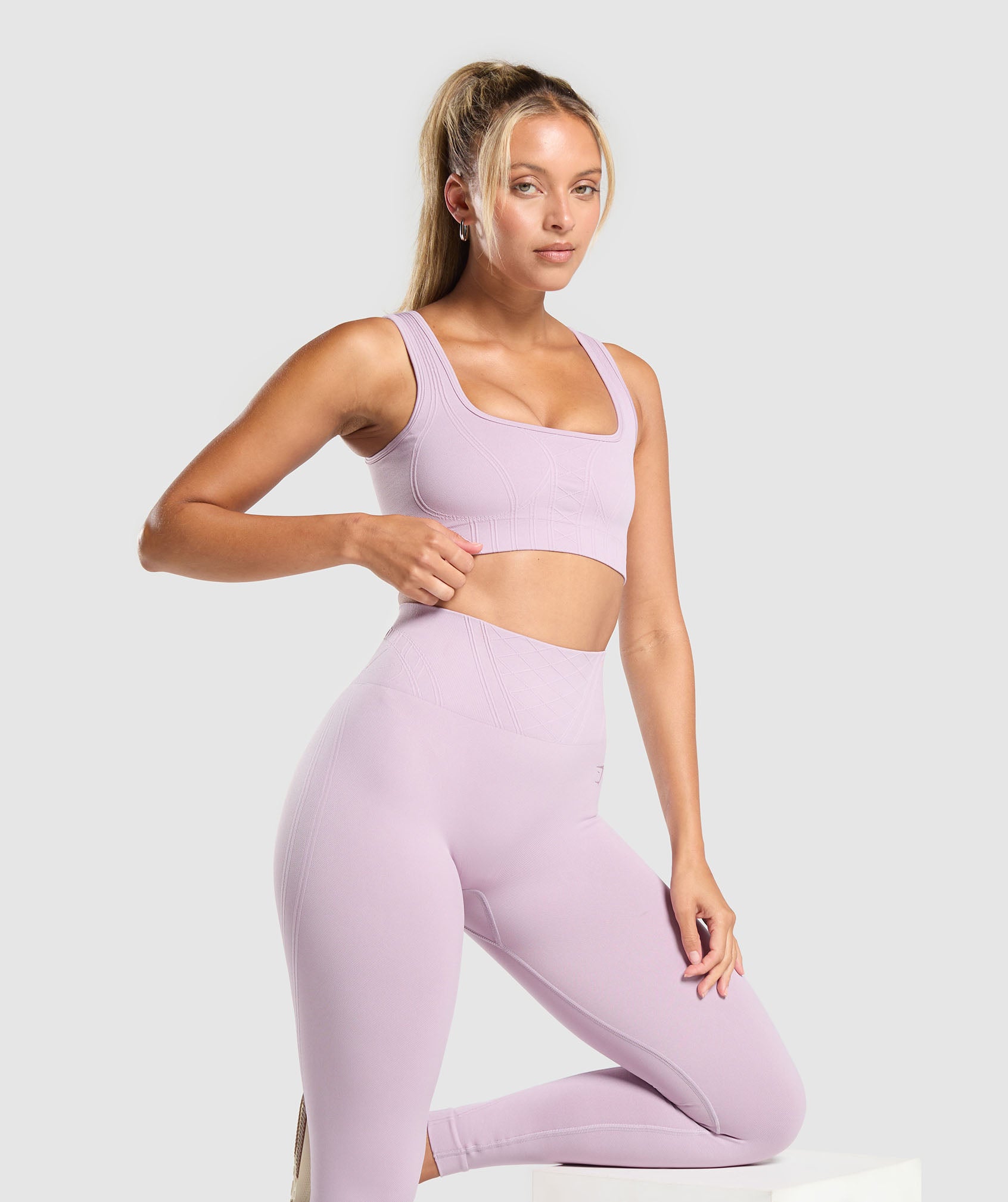Corset Seamless Sports Bra - Warm Lilac