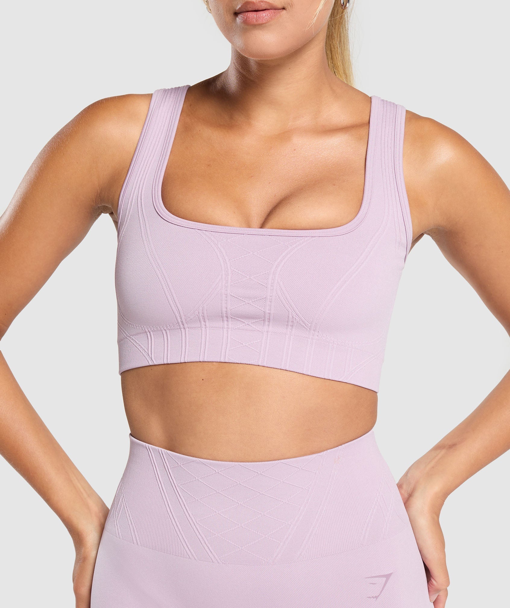 Corset Seamless Sports Bra - Warm Lilac