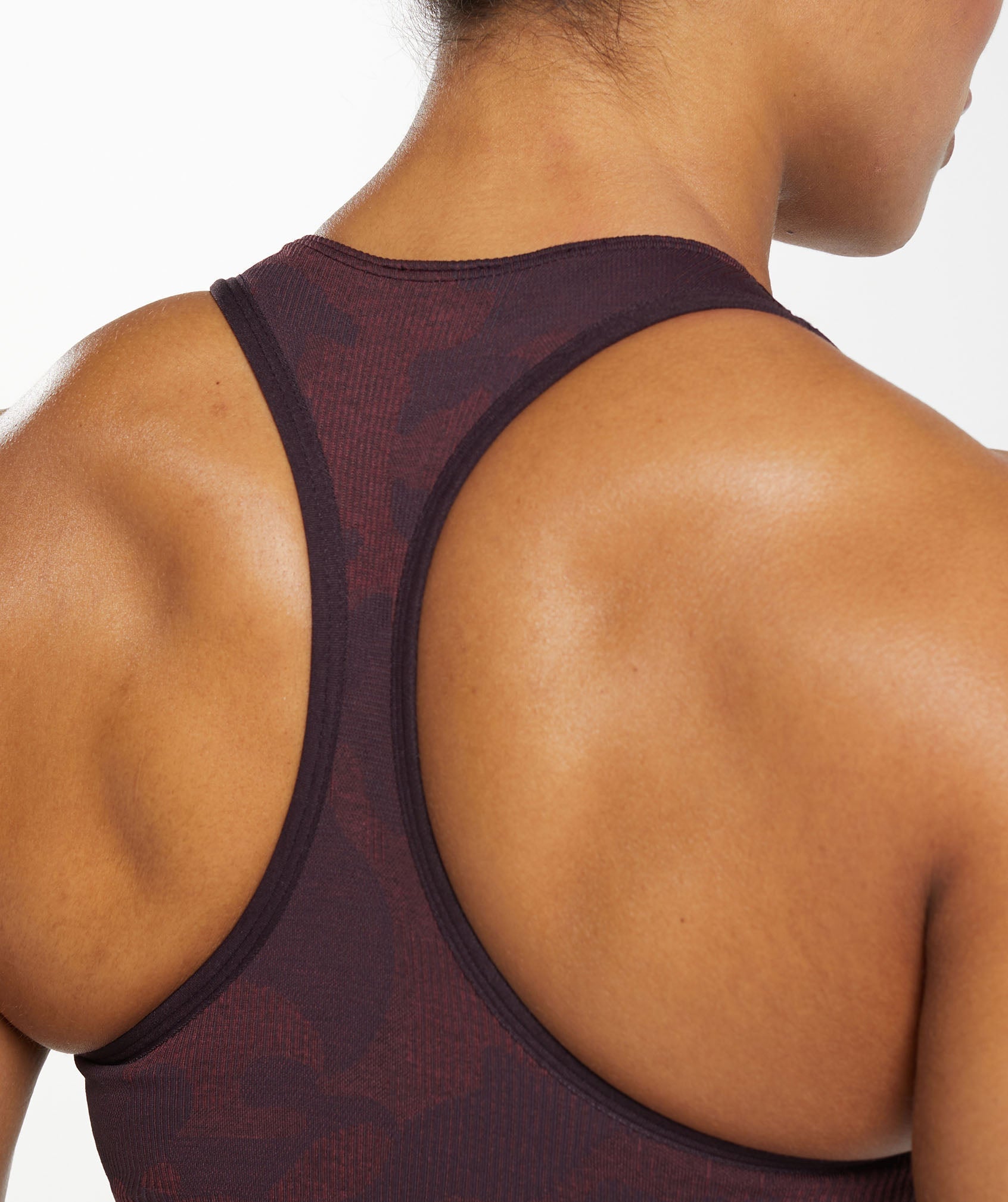 Adapt Camo Seamless Sports Bra - Plum Brown/Burgundy Brown