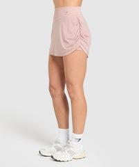 Ruched Skort - Muted Pink