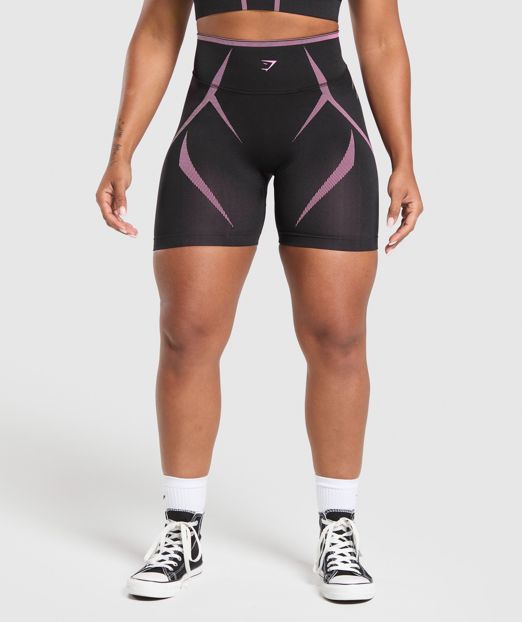 Apex Lift Seamless Shorts - Darkest Purple/Sour Pink
