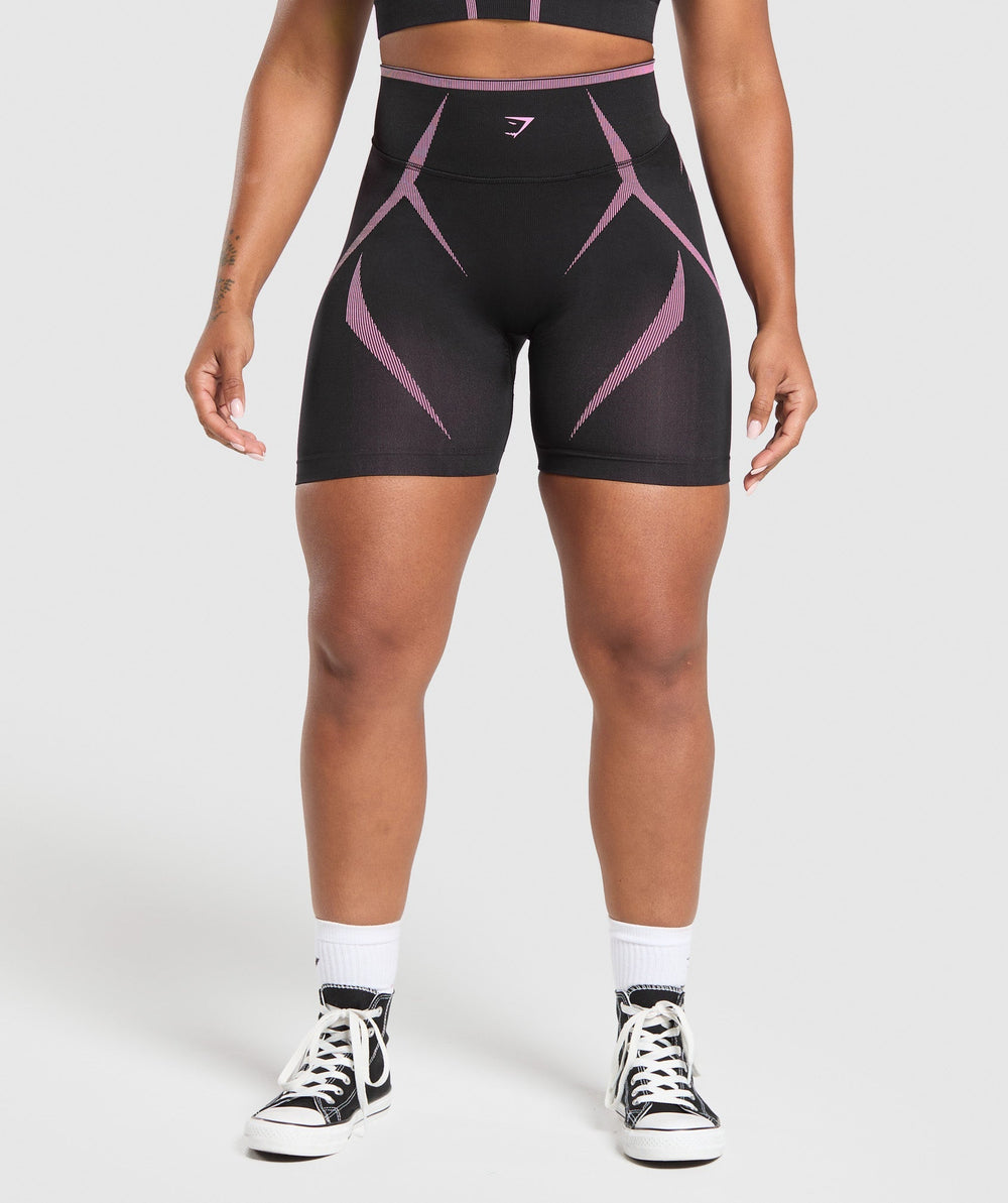 Apex Lift Seamless Shorts - Darkest Purple/Sour Pink