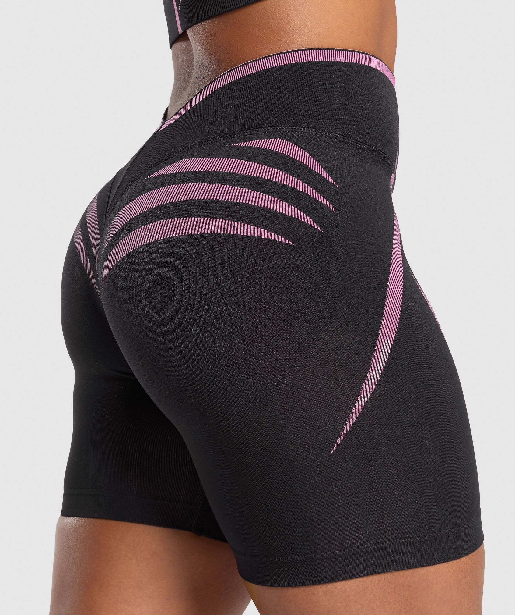 Apex Lift Seamless Shorts - Darkest Purple/Sour Pink