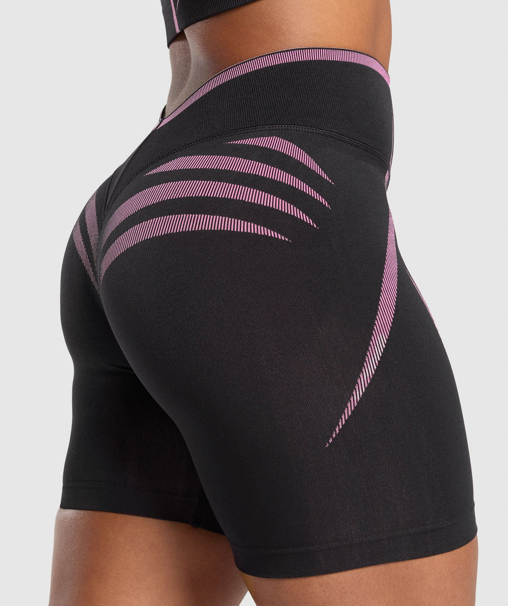 Apex Lift Seamless Shorts - Darkest Purple/Sour Pink