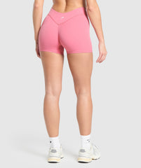 Dipped Waistband Shorts - Sunset Pink