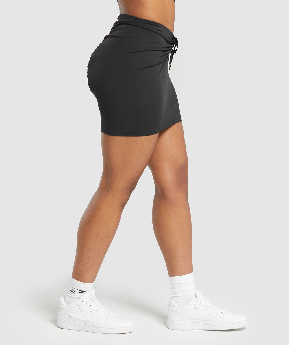 Ruche Skirt - Black