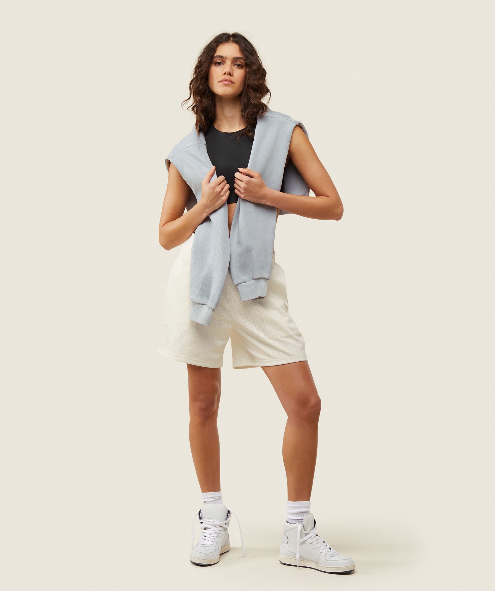 everywear Basketball Shorts - Soft White