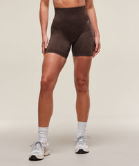 Adapt X Whitney Animal Seamless Shorts - Soft Brown/Archive Brown