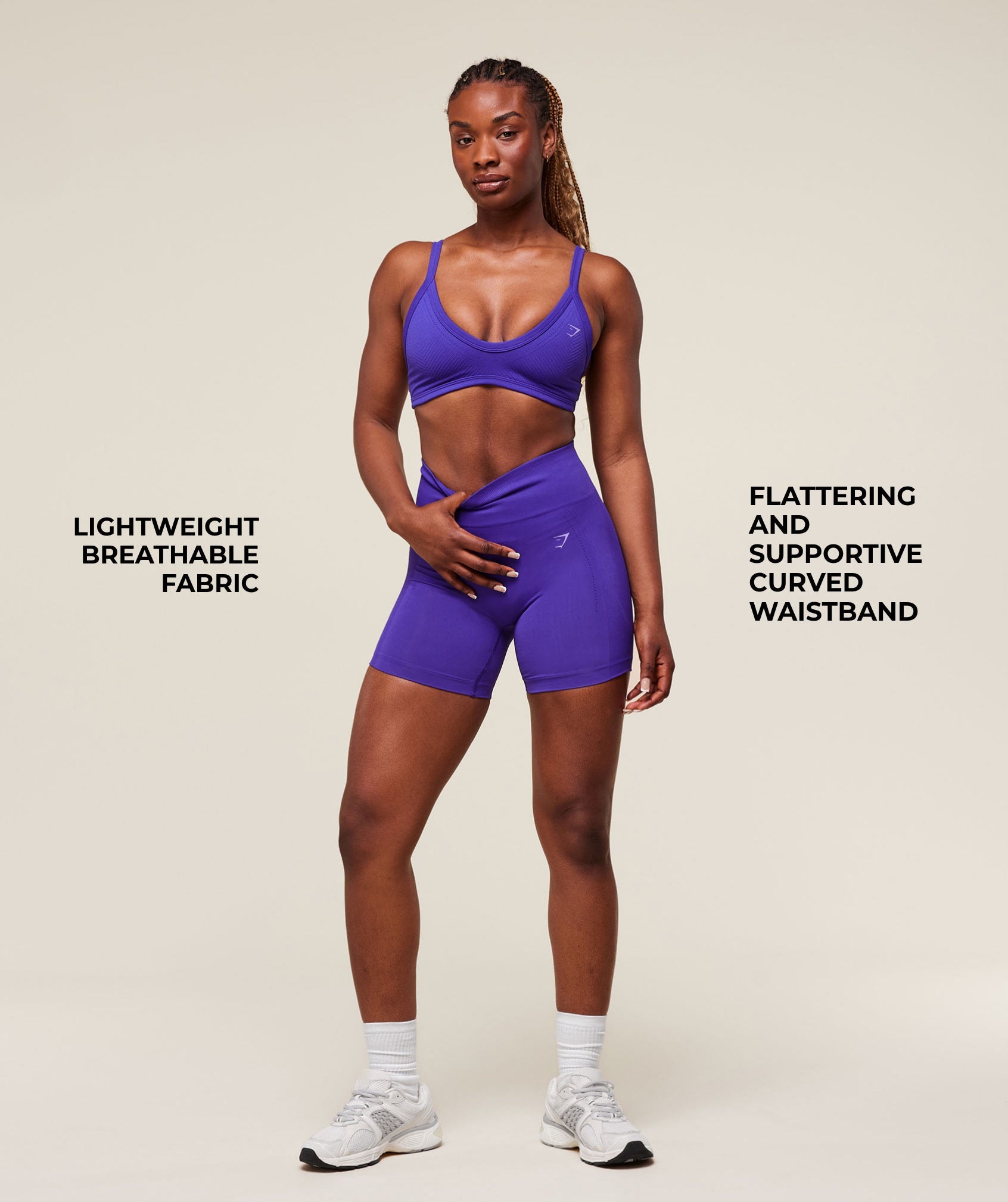 Energised Seamless Shorts - Cobalt Purple