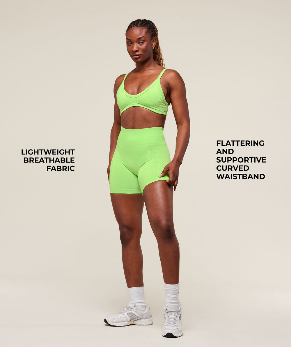 Energised Seamless Shorts - Energy Gelato Green