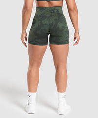 Adapt Camo Seamless Shorts - Victory Green/ Force Green