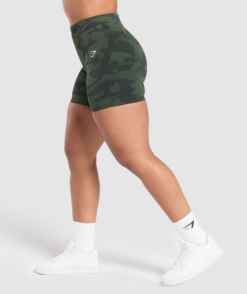 Adapt Camo Seamless Shorts - Victory Green/ Force Green