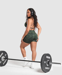 Adapt Camo Seamless Shorts - Victory Green/ Force Green