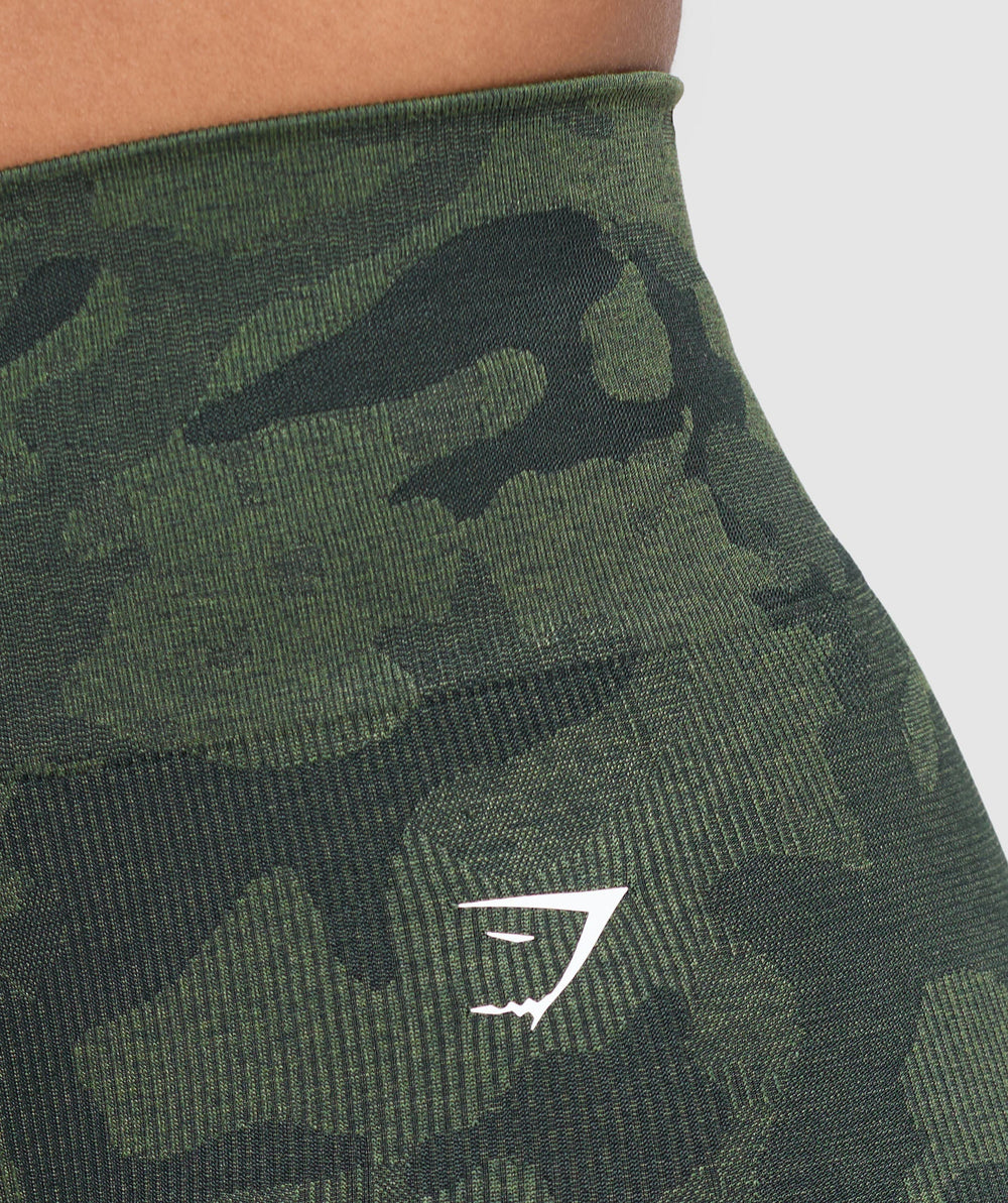 Adapt Camo Seamless Shorts - Victory Green/ Force Green