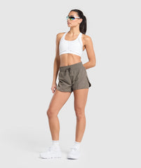 Running 2 in 1 Woven Shorts - Camo Brown