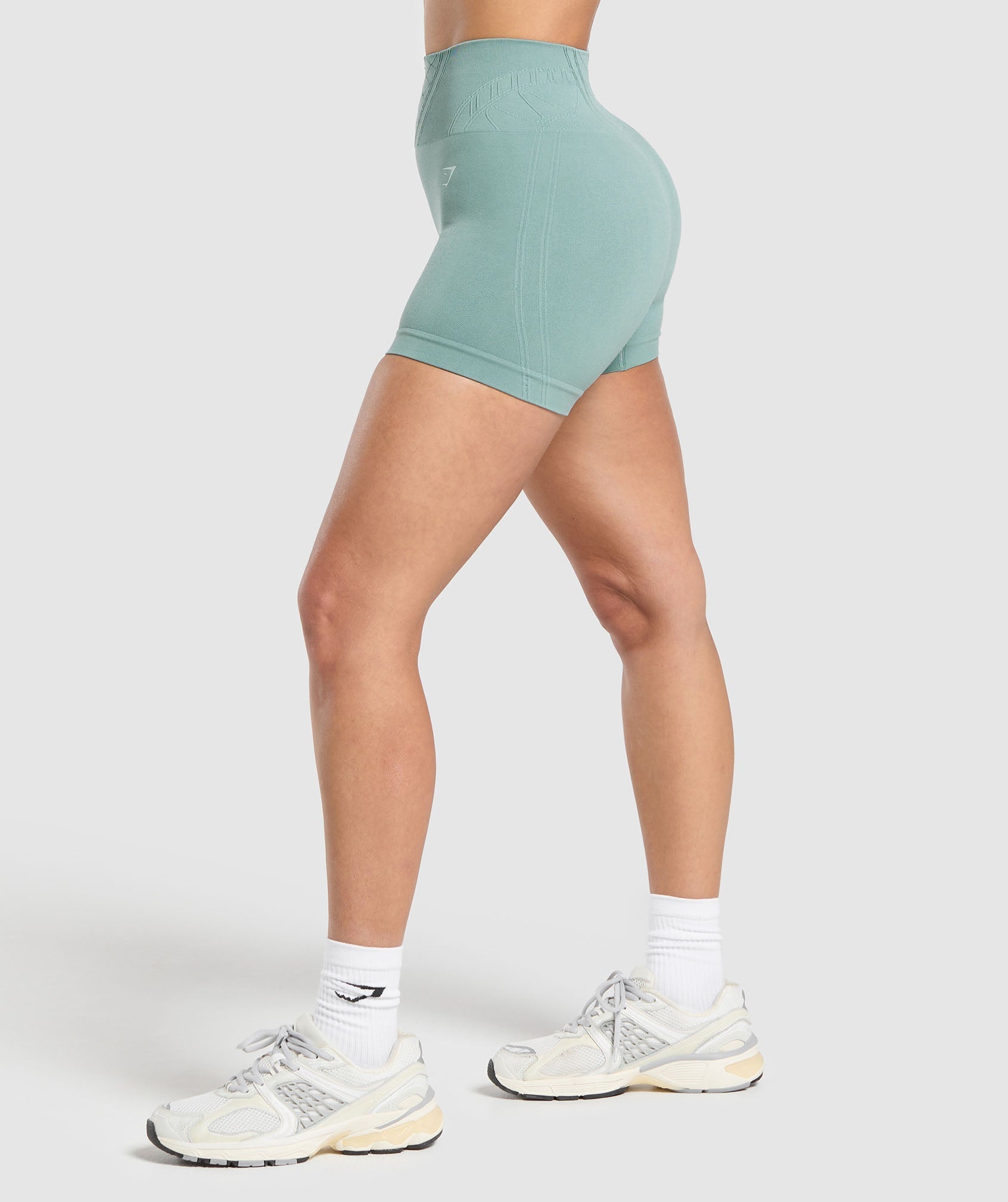 Corset Seamless Shorts - Celeste Blue