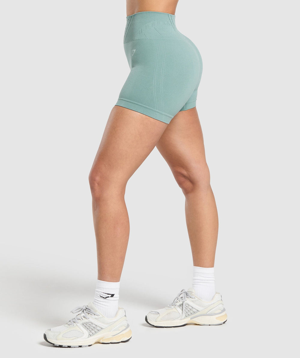 Corset Seamless Shorts - Celeste Blue