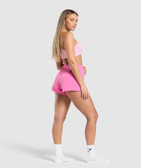Your Plate or Mine Cotton Shorts - Physical Pink