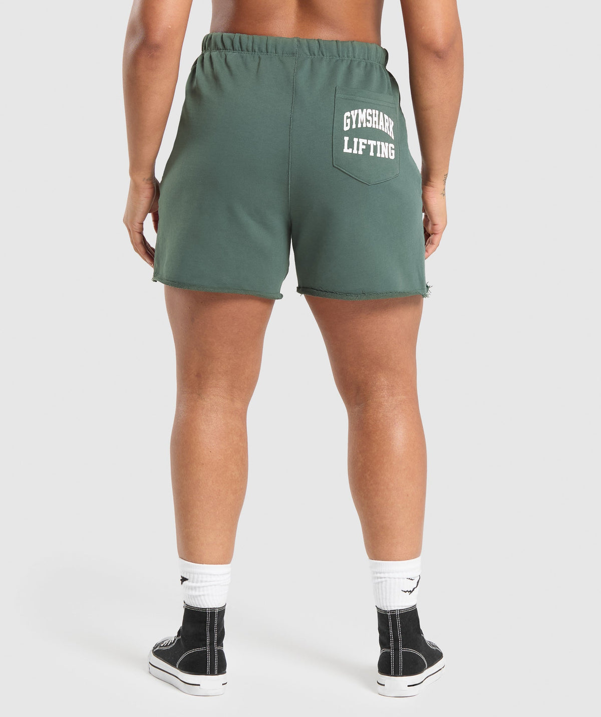 Lifting Graphic Shorts - Slate Teal