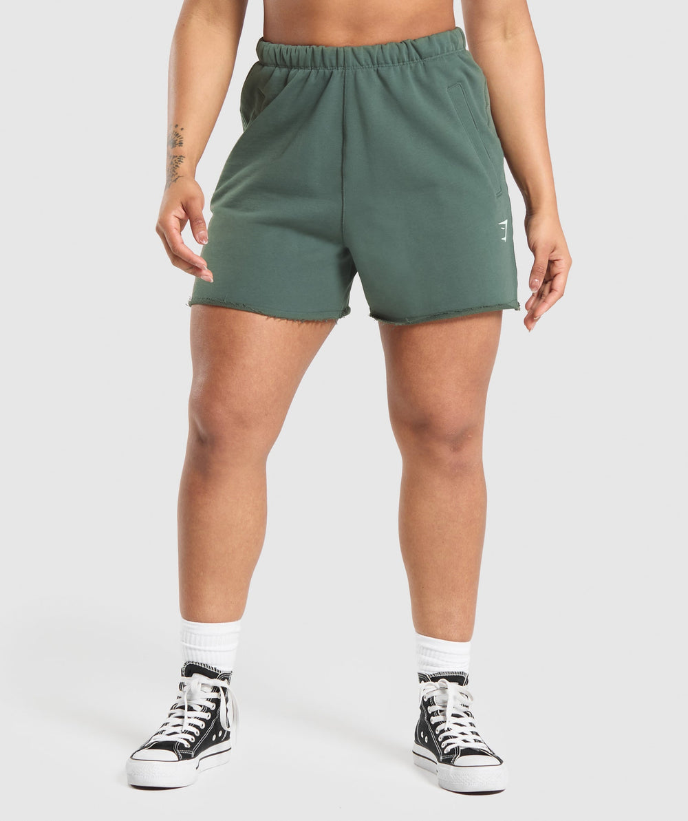 Lifting Graphic Shorts - Slate Teal