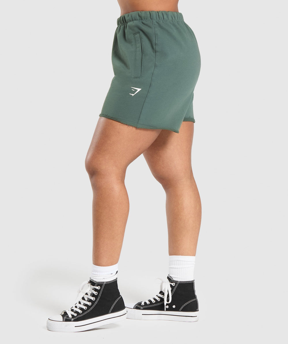 Lifting Graphic Shorts - Slate Teal
