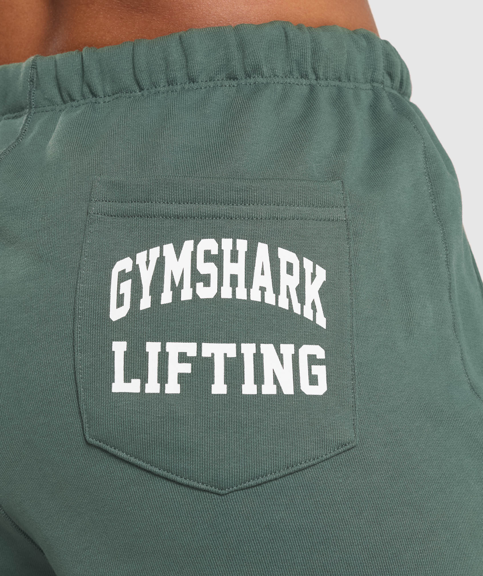 Lifting Graphic Shorts - Slate Teal