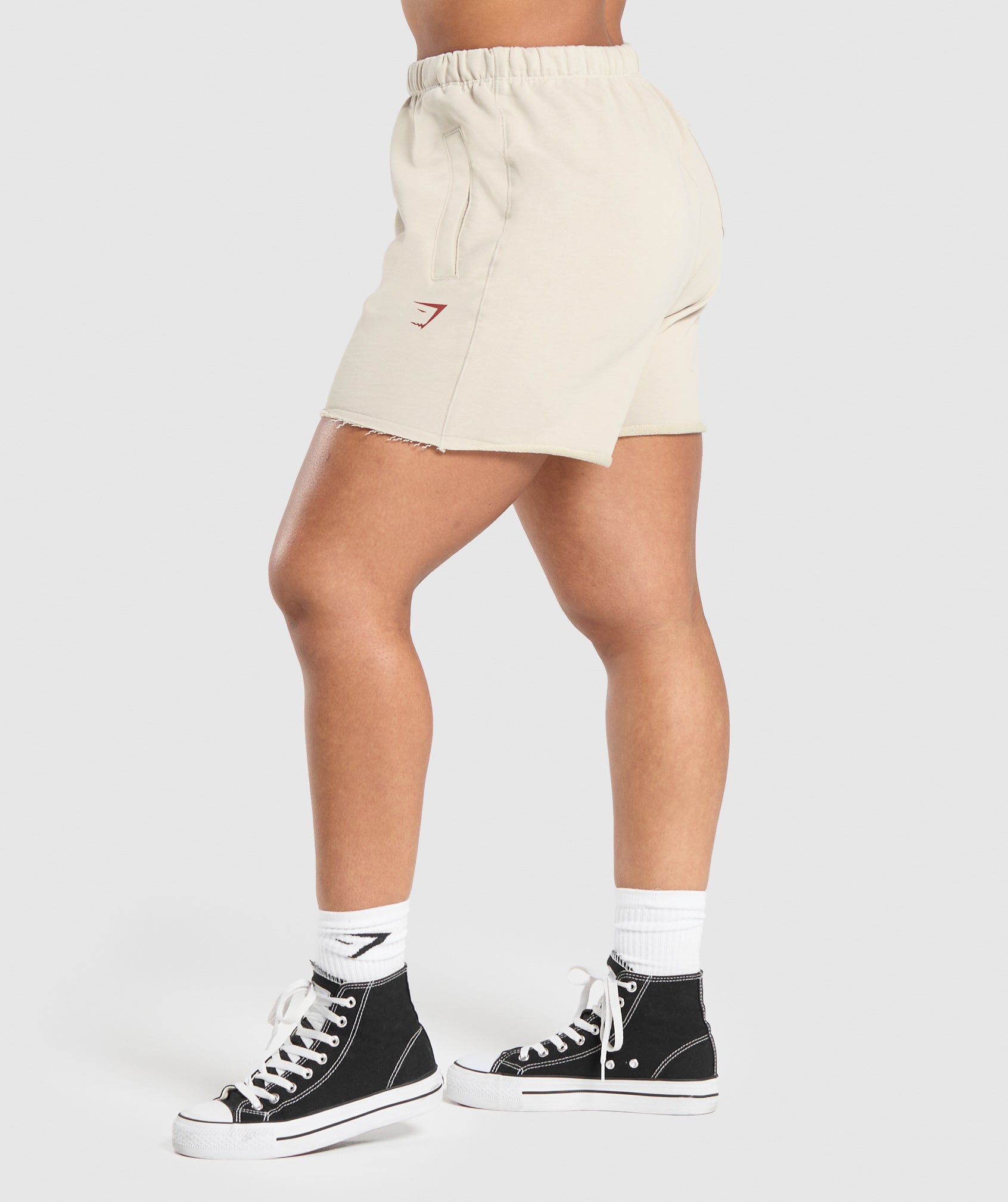 Lifting Graphic Shorts - Pebble Grey