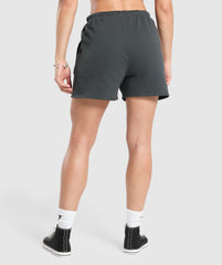 Strength Department Graphic Shorts - Asphalt Grey