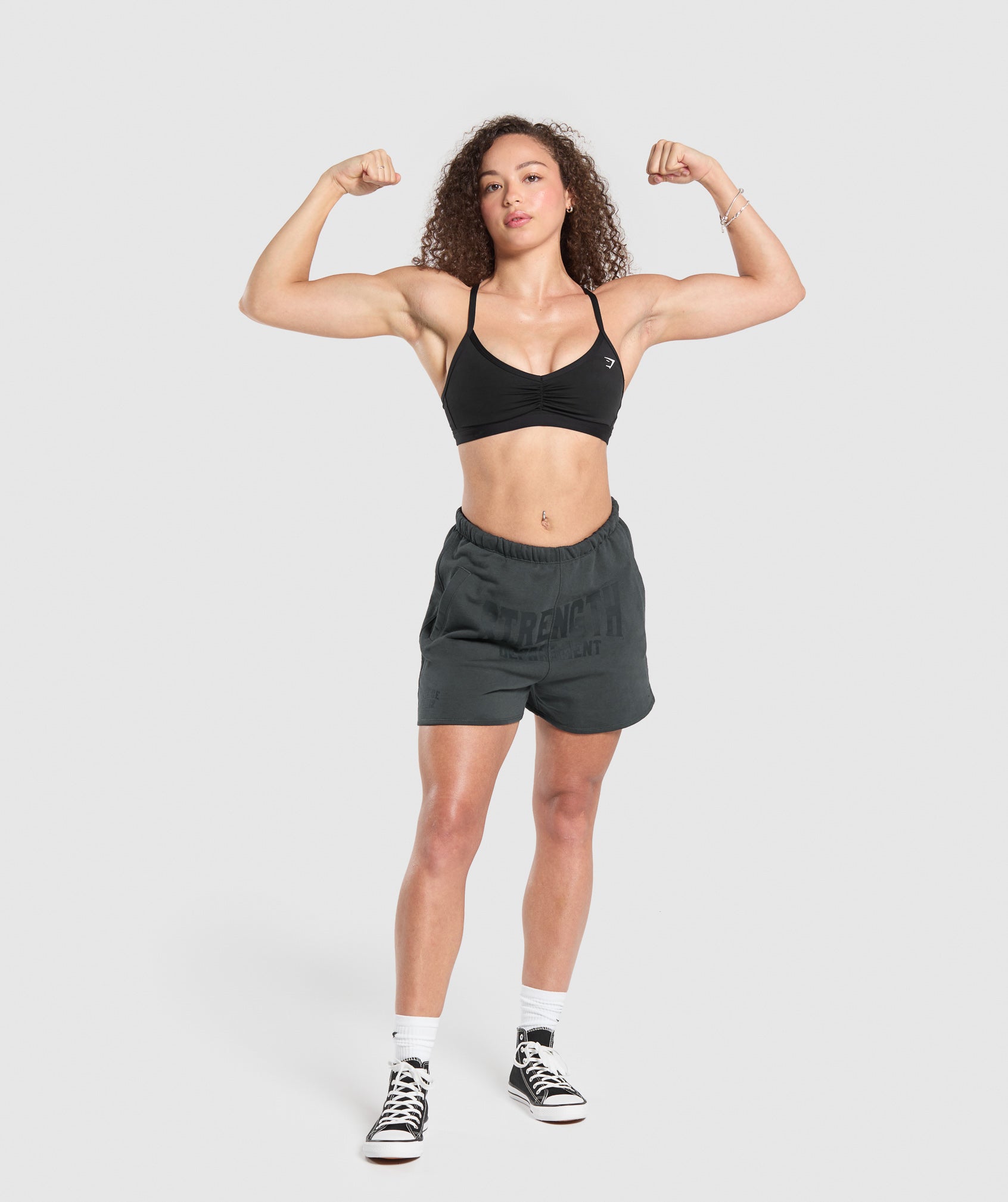 Strength Department Graphic Shorts - Asphalt Grey