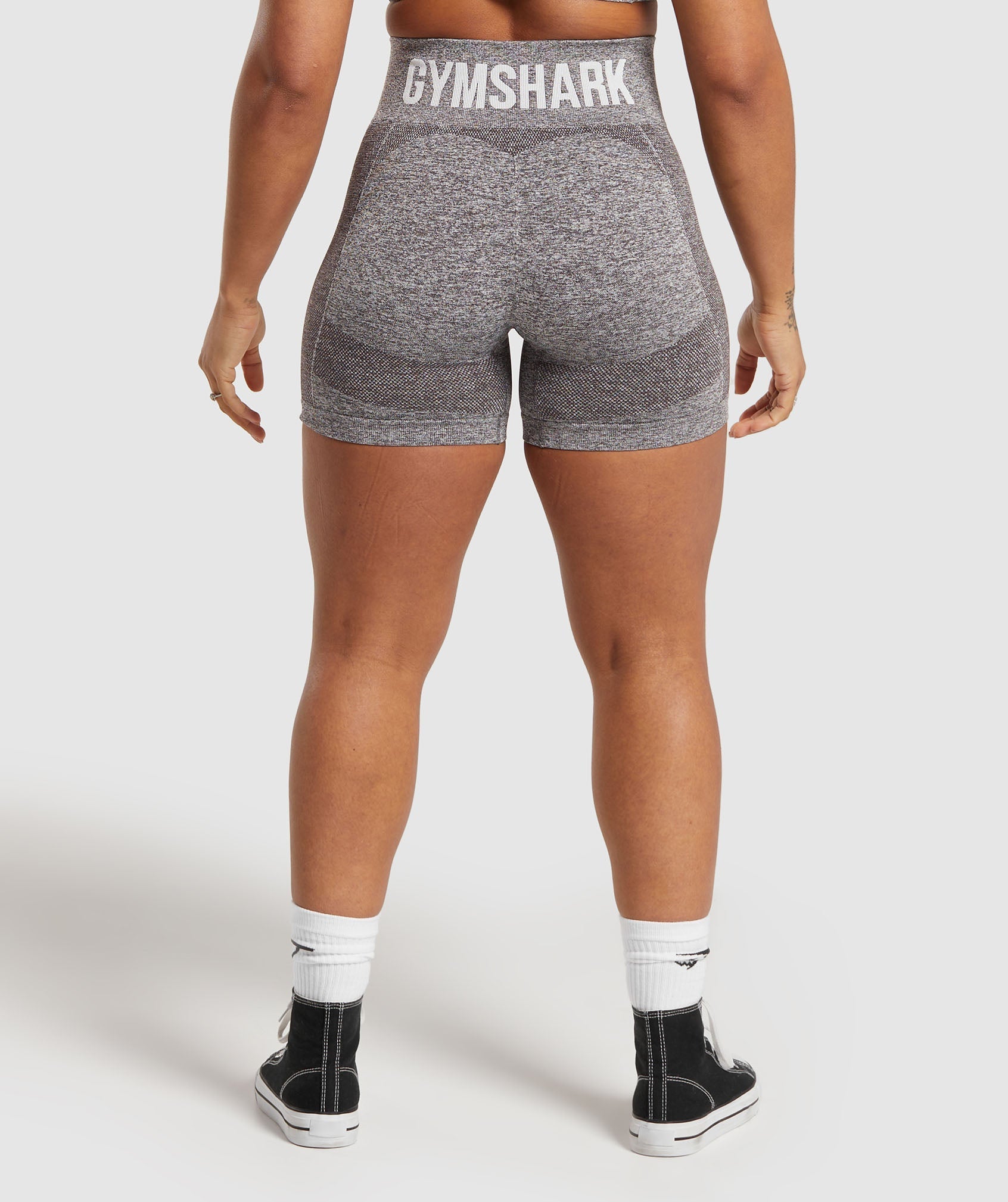 Flex Shorts - Greyed Purple/White