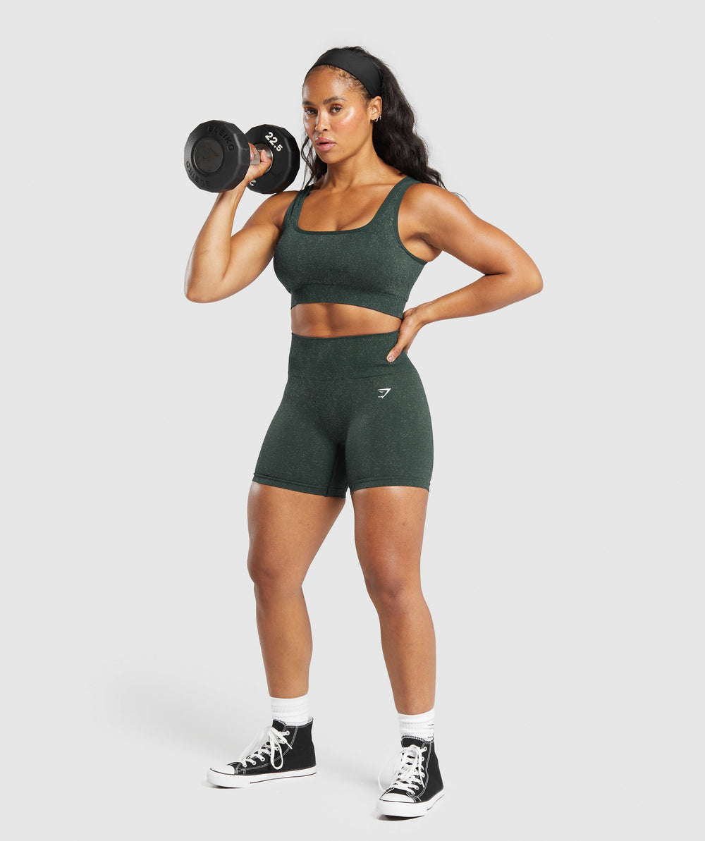 Adapt Fleck Seamless Shorts - Victory Green/ Unit Green