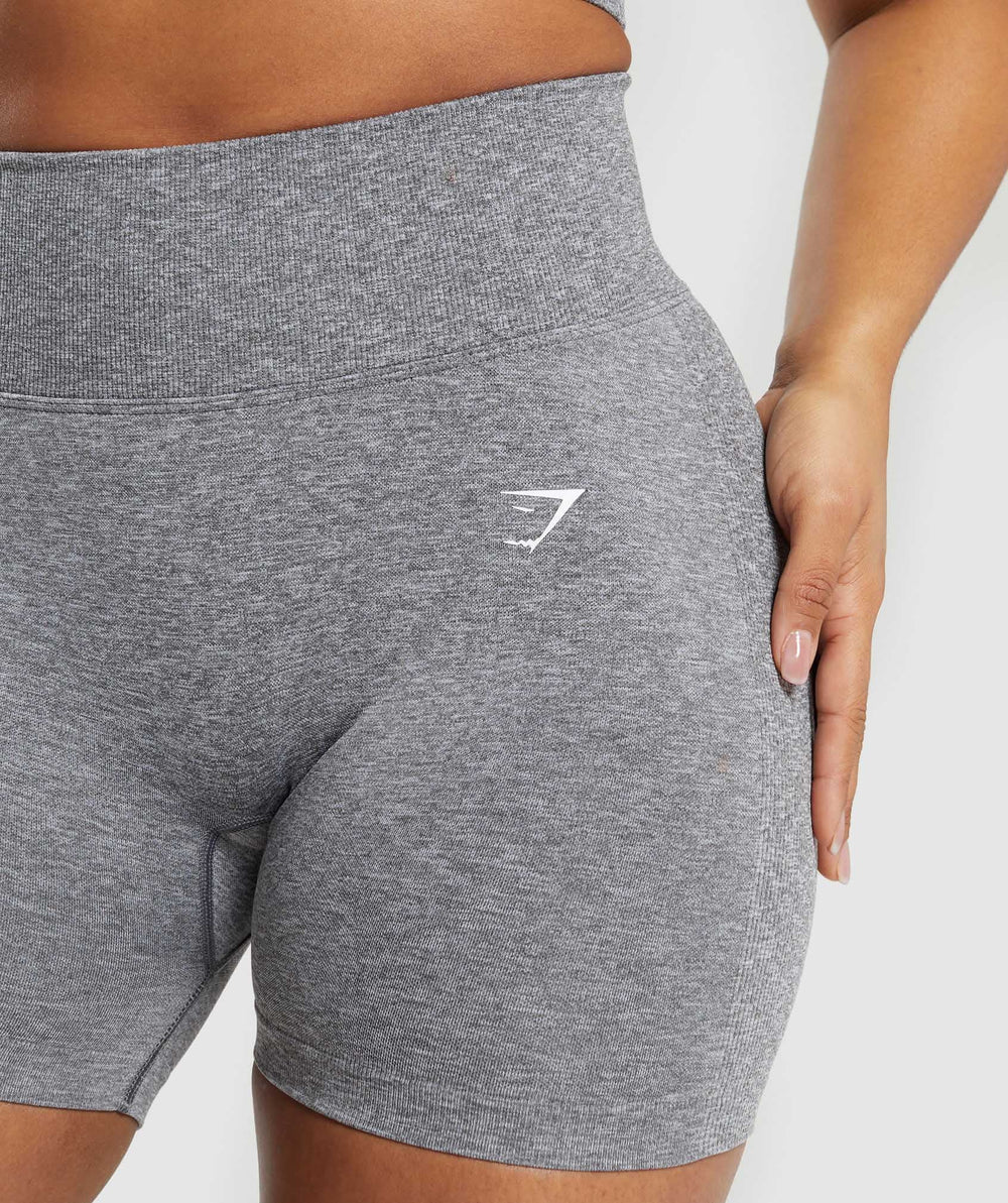 Lift Seamless Shorts - Brushed Grey/White Marl