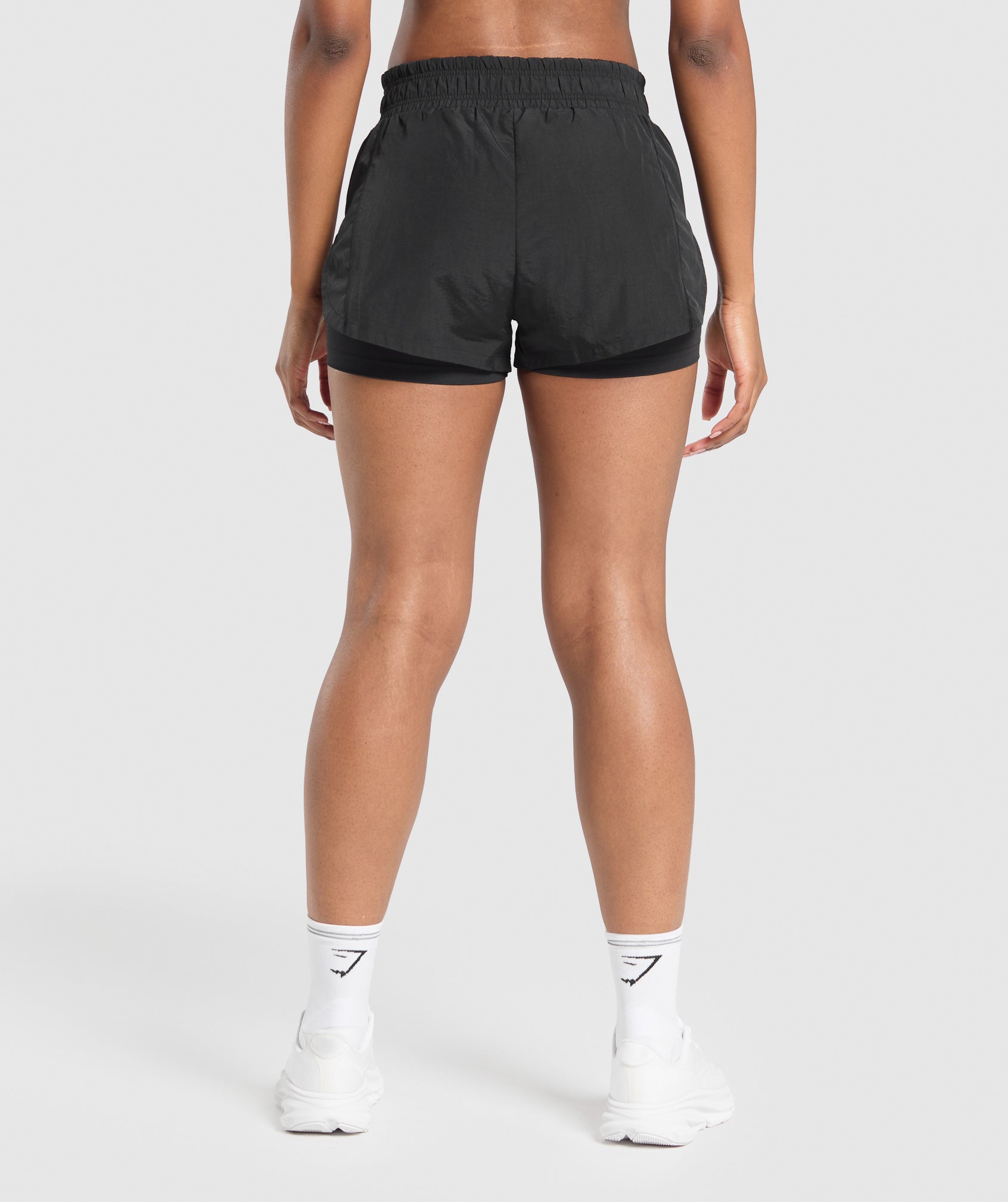Running 2 in 1 Woven Shorts - Black