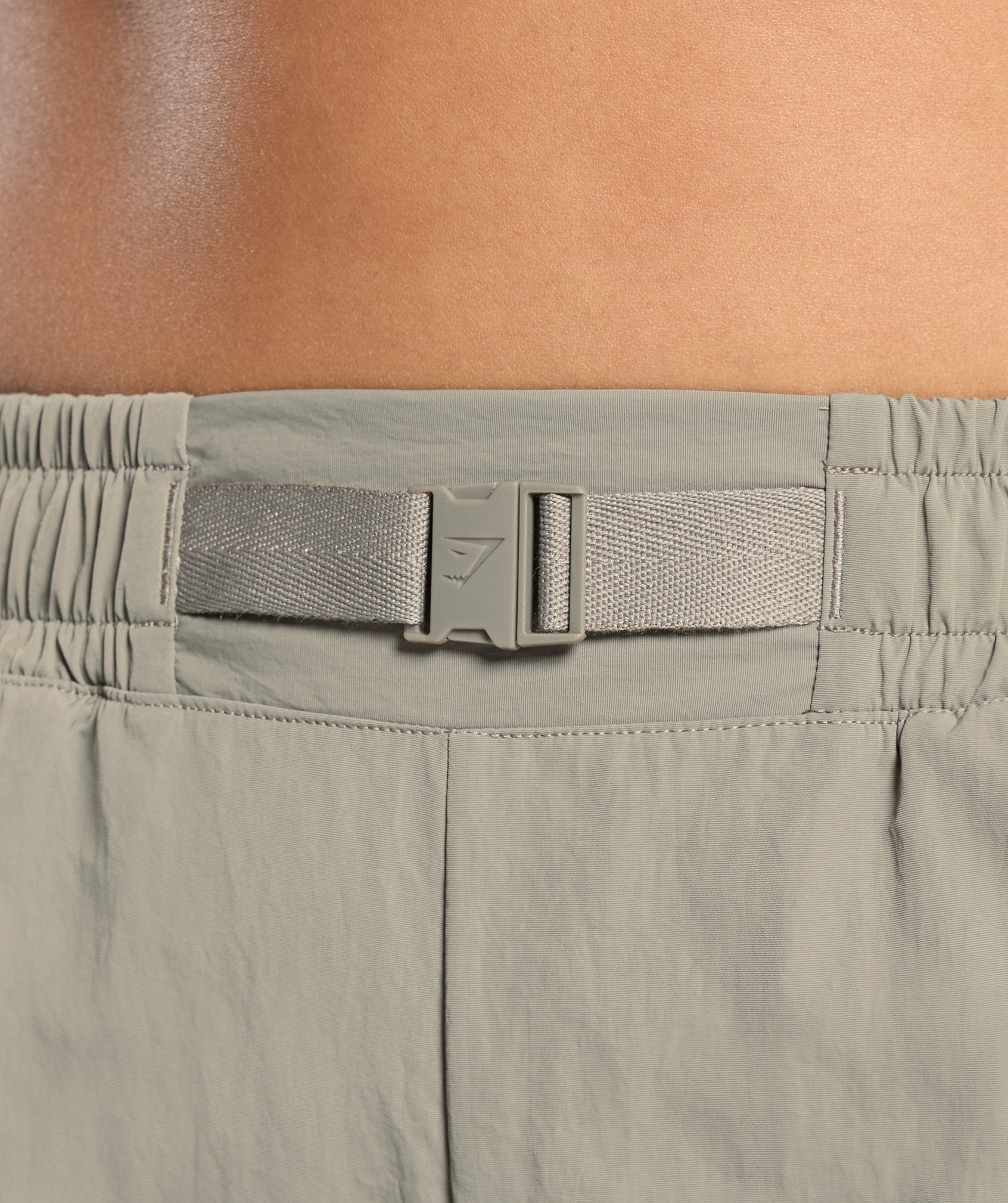Buckle Waisted Shorts - Linen Brown