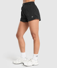 Buckle Waisted Shorts - Black
