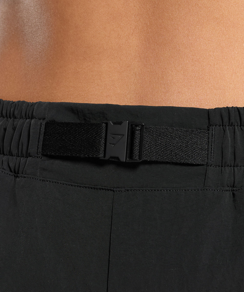 Buckle Waisted Shorts - Black