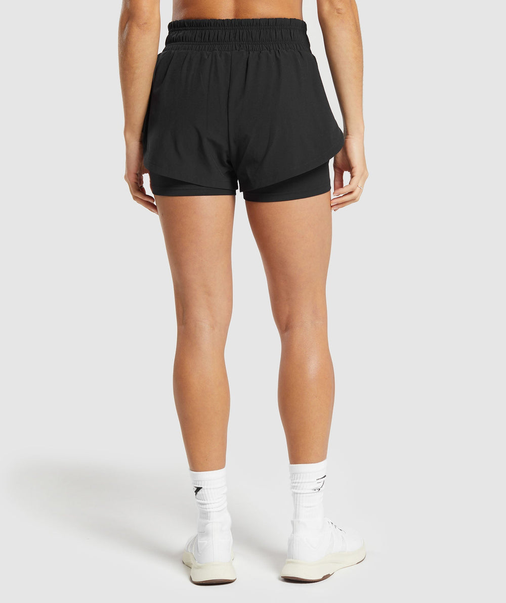 Running 2 In 1 Shorts - Black