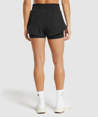 Running 2 In 1 Shorts - Black