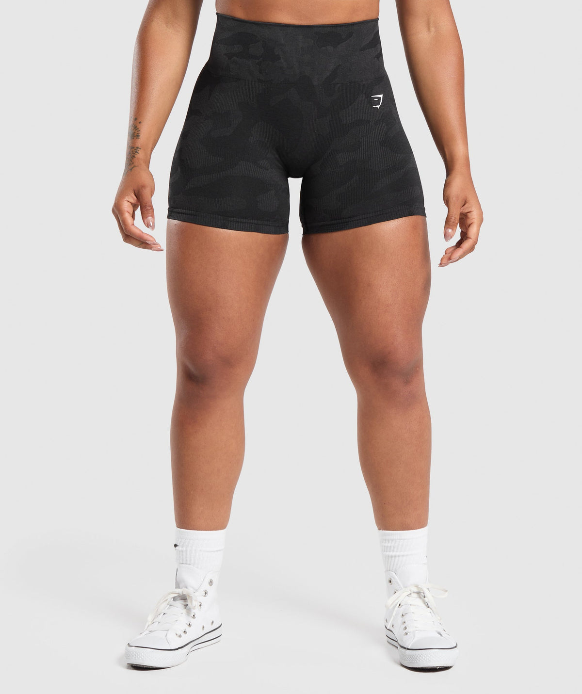 Adapt Camo Seamless Shorts - Black/Asphalt Grey