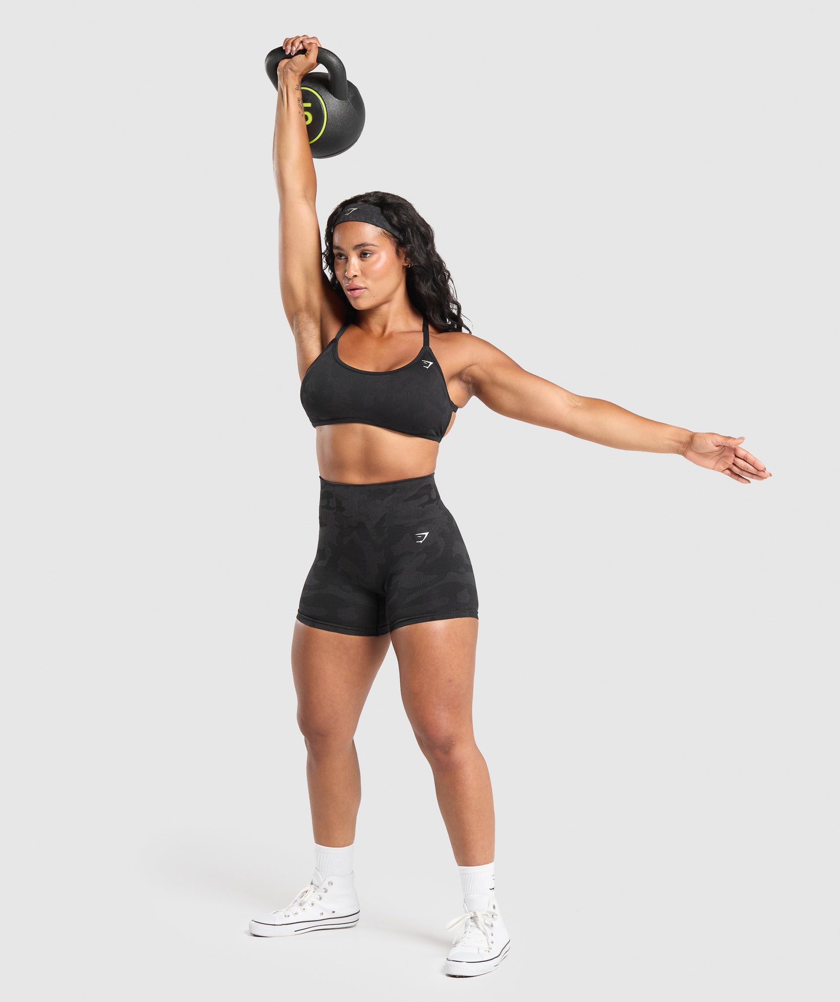 Adapt Camo Seamless Shorts - Black/Asphalt Grey