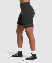 Lifting Logo Shorts - Black